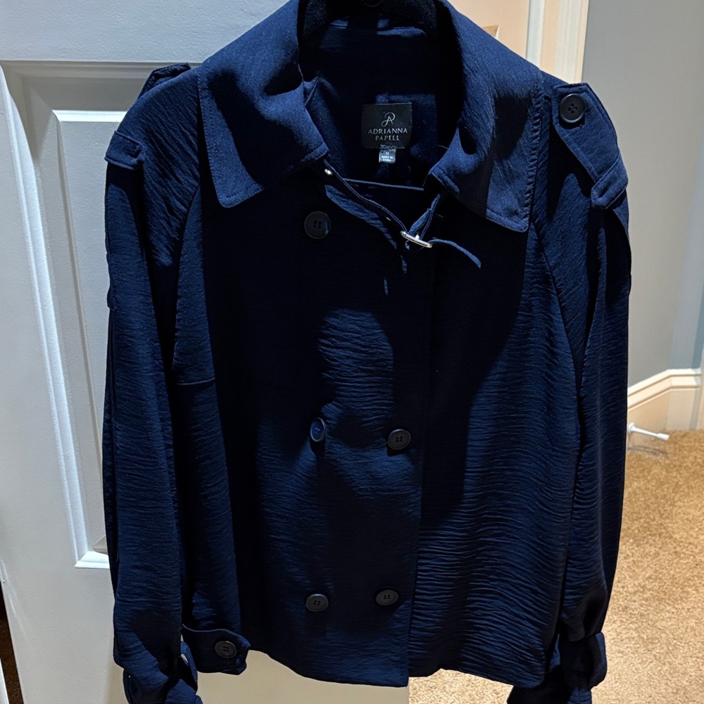 Women’s Navy Double-Breasted Jacket
